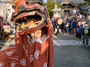 熊野神社の立岩恵比寿