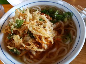 ウエストのかき揚げうどん細麺