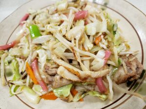 篠栗うどんの皿うどん正油味