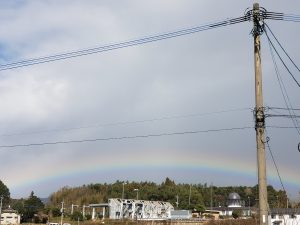虹だぁ