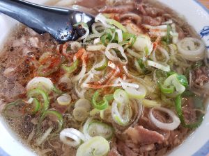 久しぶりの牛牛うどん、ねぎ盛りもりだけど天カス忘れた！