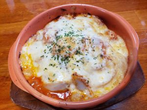 ブラッサムでチーズスパゲティ、久しぶりだよ、旨いなぁ😉