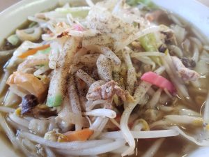 藪うどんでチャンポン