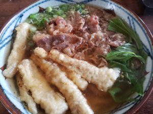 大福うどんで肉ごぼううどん🍜