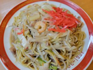 東園で博多皿うどん、久しぶりだな😁