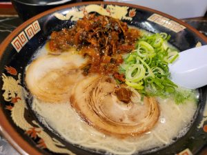 麺屋千寿で辛子たかなラーメン