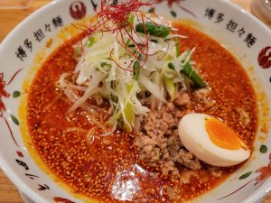 とり田の博多担々麺、初物だよ