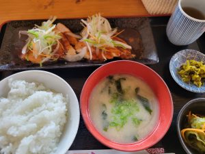 小次郎の里でチキングリルランチ、初物です😉