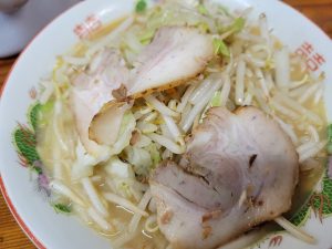 何年振りかな、山小屋ラーメンで定番の野菜ラーメン