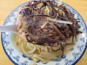 井手チャンポン普通盛りキクラゲトッピングだよ😅