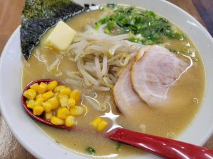一光で、味噌バターラーメン普通盛