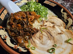千寿でいつもの辛子高菜ラーメン🍜