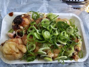 アビスパの前座試合で生たこ焼き🐙