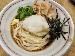 夢タウンの能古うどんで、おろしぶっかけ🍜